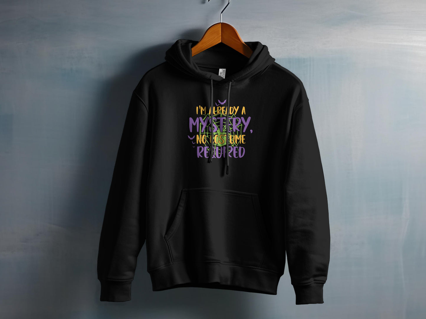 Mysterious Not Suspicious Text Graphic Hooded product