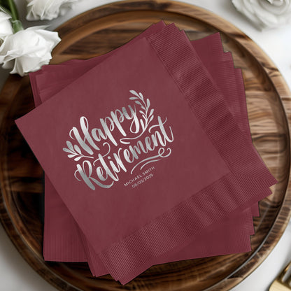 Happy Retirement Decorative Napkin Party product type