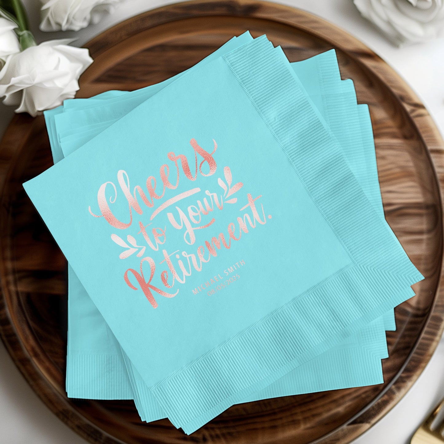 Cheers to Your Retirement Printed Party Napkin product type