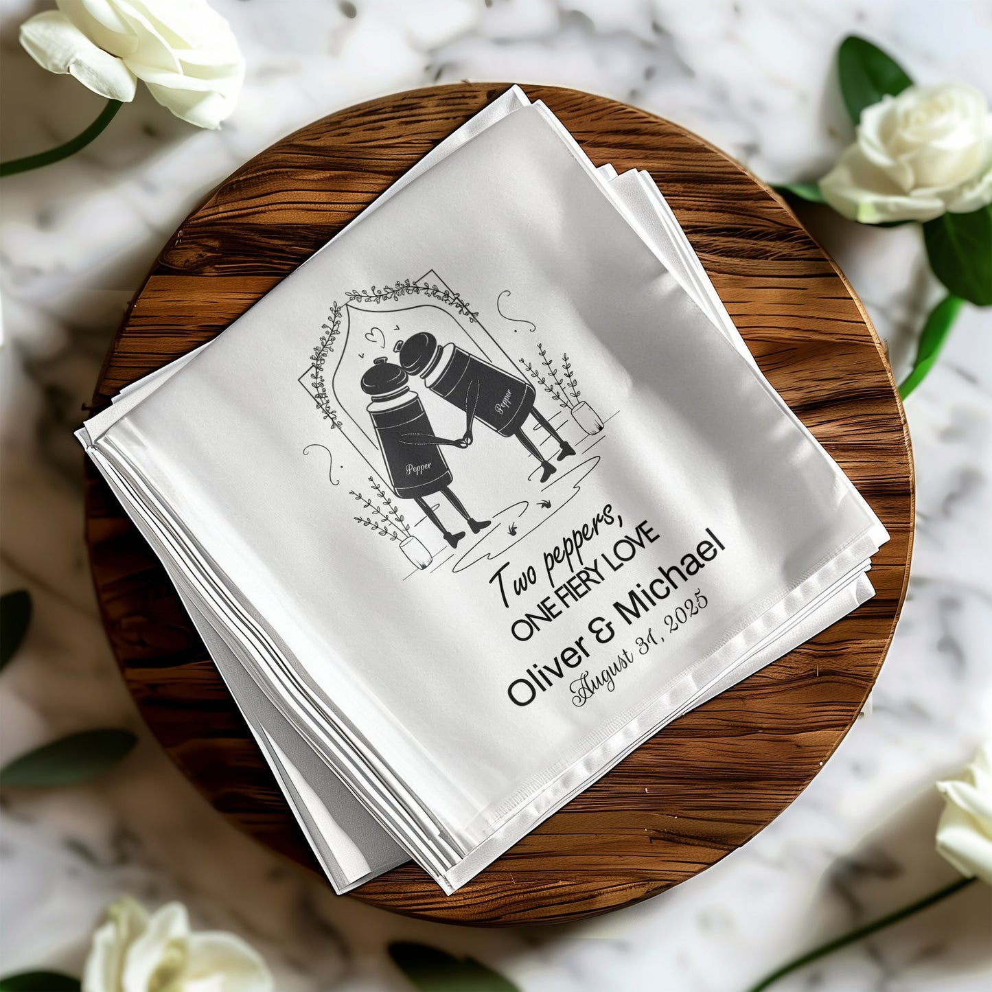 Two Peppers One Heart Love Personalizable Custom product
