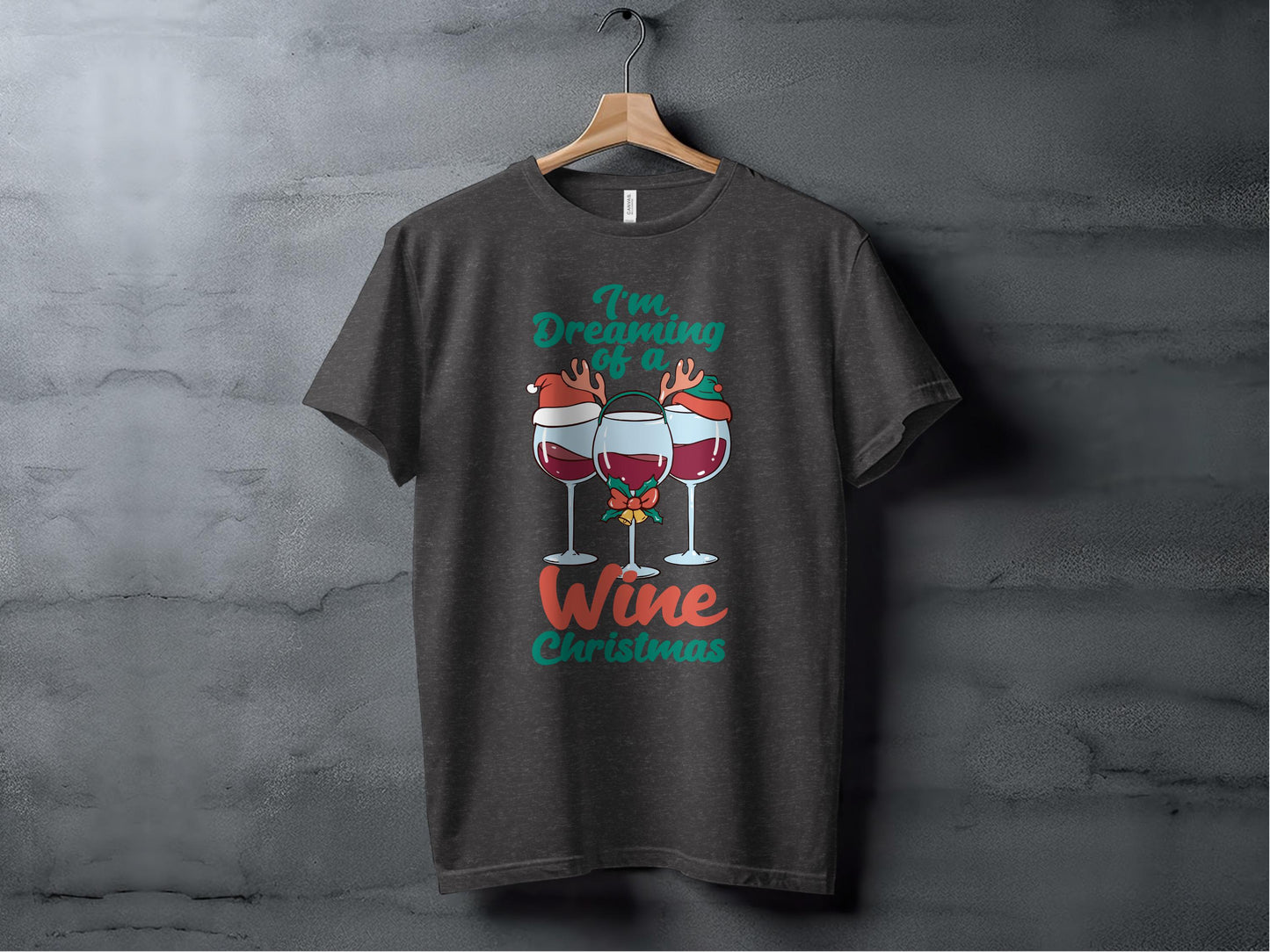 I'm Dreaming of a Wine Christmas T-shirt product