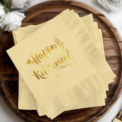 Happy Retirement Personalized Napkin product