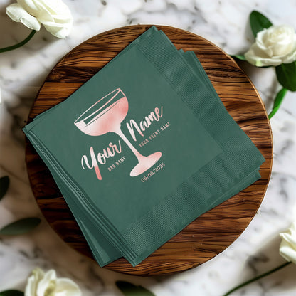 Personalized Cocktail Party Napkin Custom Product