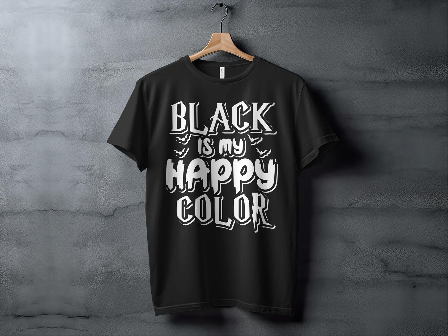 Black Is My Happy Color Graphic T-Shirt product