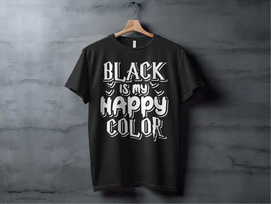 Black Is My Happy Color Graphic T-Shirt product