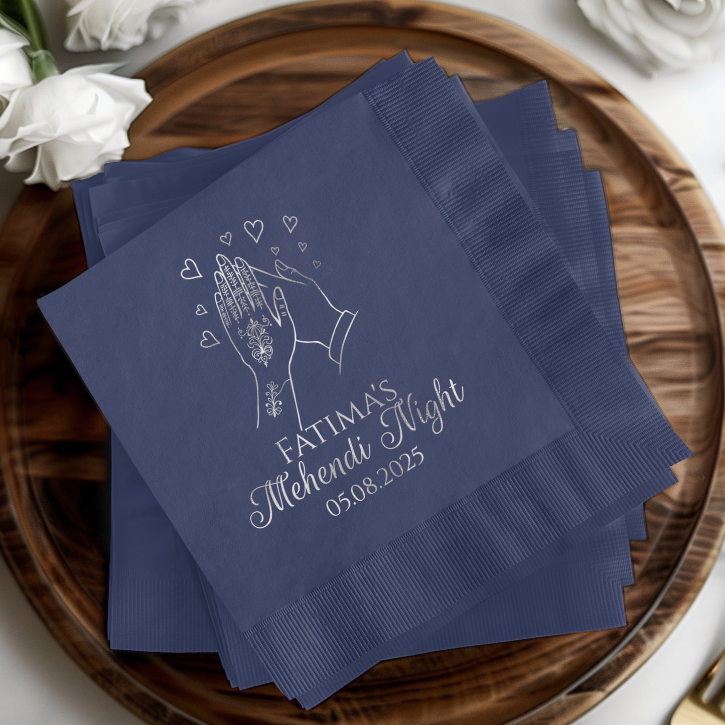 Personalized Mehndi Night Napkins product type