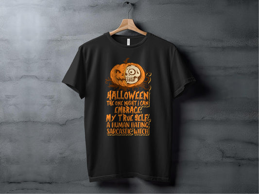Halloween Sarcastic Witch Graphic T-Shirt product
