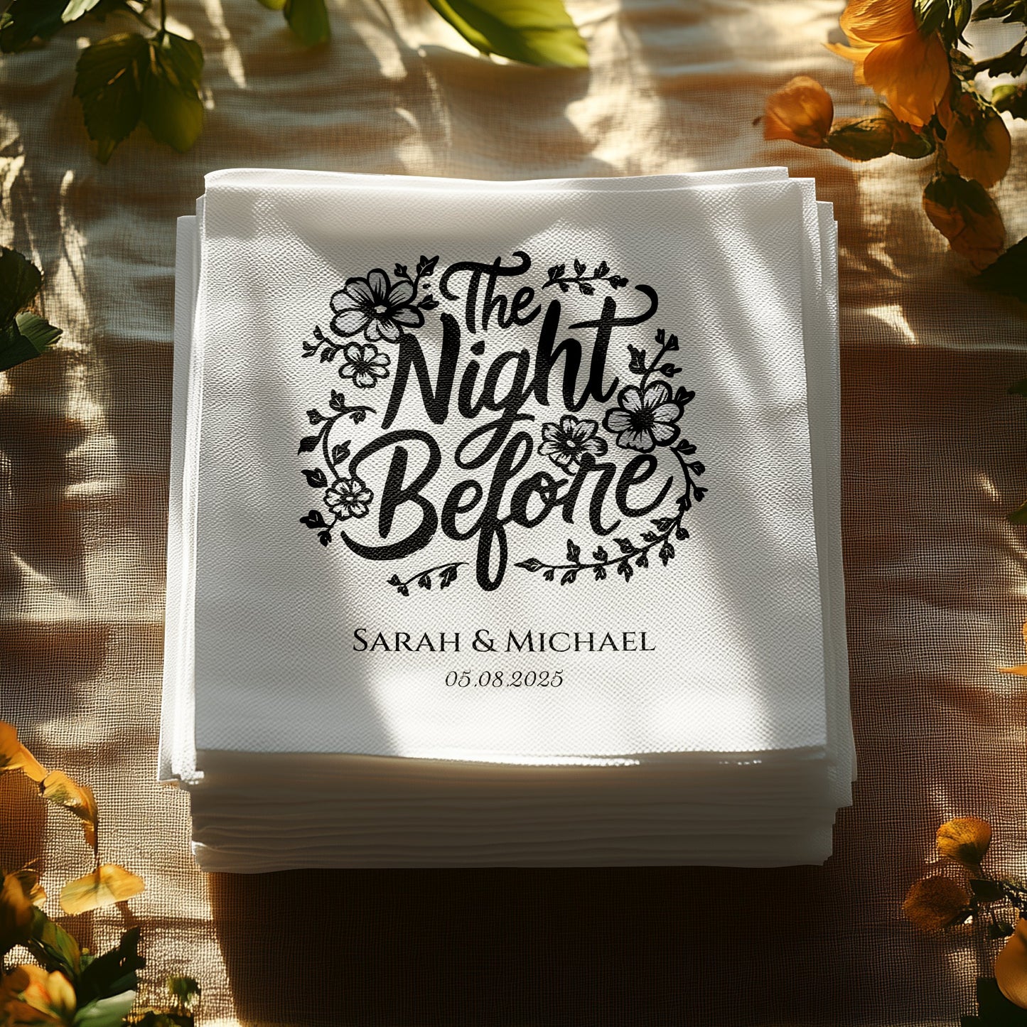 Personalized The Night Before Wedding Napkins product