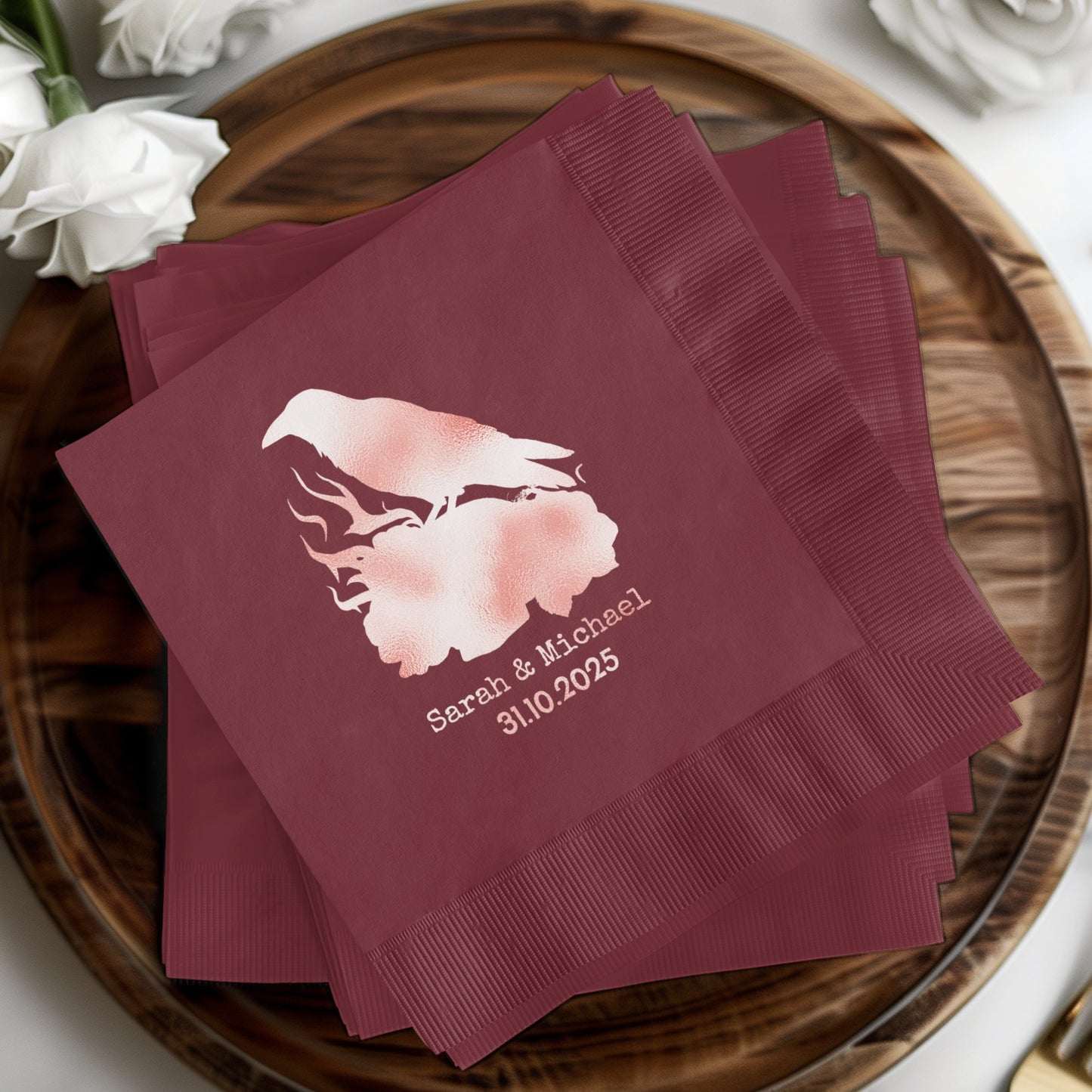 Personalized Custom Wedding Cocktail Napkin product type