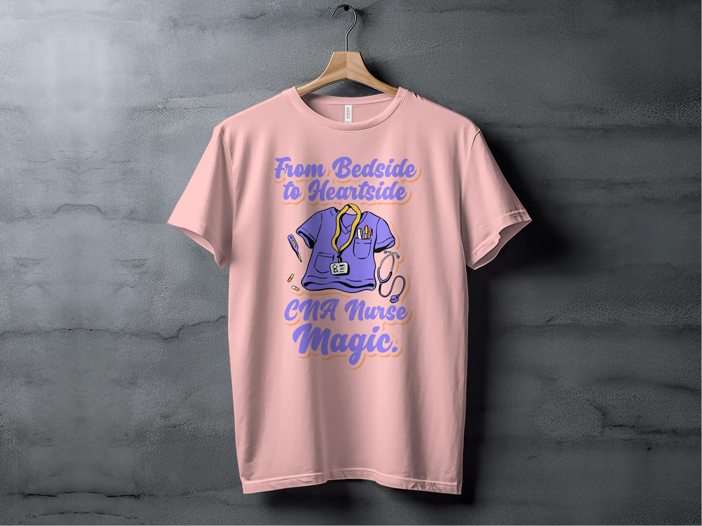From Bedside to Heartside CNA Nurse Magic T-Shirt product