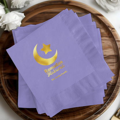 Ramadan Mubarak Personalized Napkins product