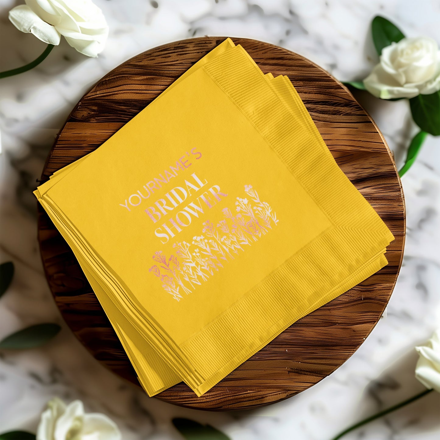 Personalized Bridal Shower Napkins Party product