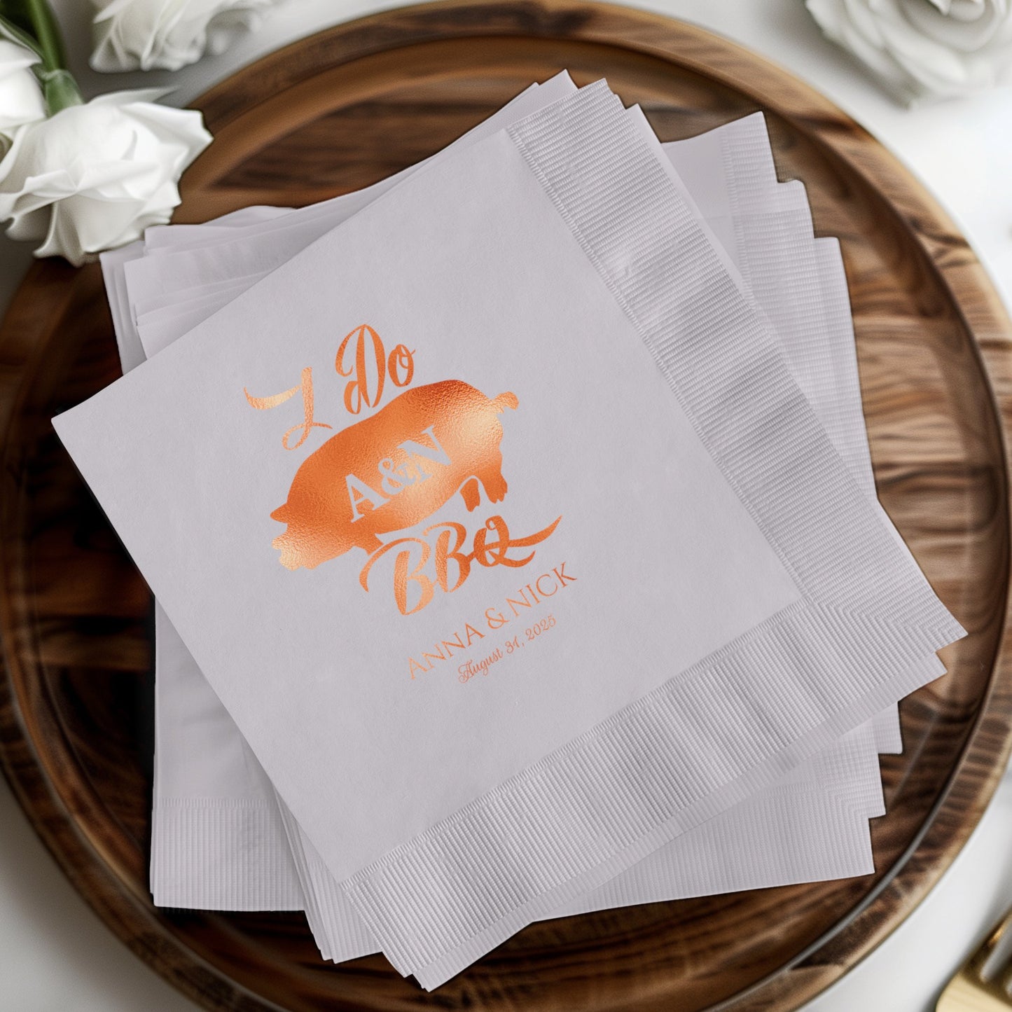 Personalized Wedding Reception BBQ Party Napkin product type