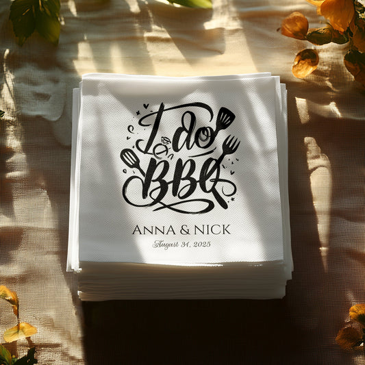 I do BBQ Anna and Nick Custom Napkins product