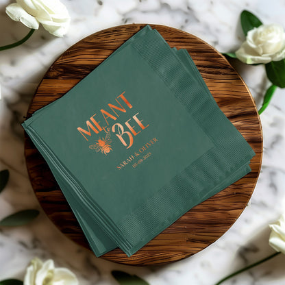 Personalized Meant to Bee Event Napkins product