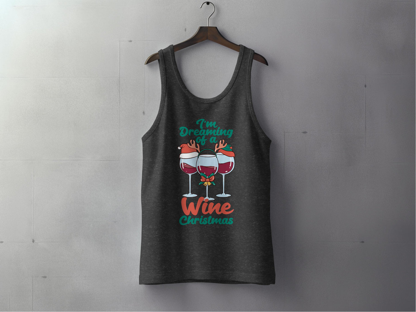 I'm Dreaming of a Wine Christmas Tank product