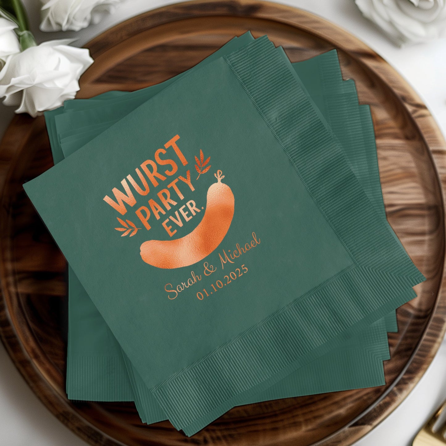 Wurst Party Ever Custom Printed Napkins product