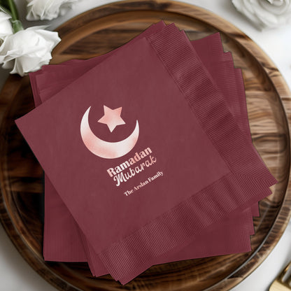 Ramadan Mubarak Custom Personalized Napkins product