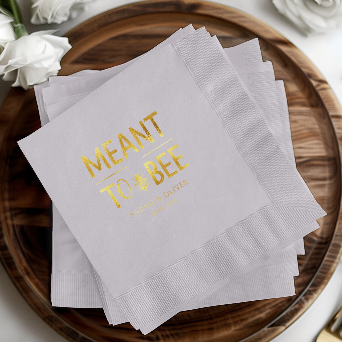 Meant To Bee Personalized Party Napkins product