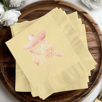 Nacho Average Wedding Custom Printed Napkin product